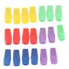 20PC Erasers Pencil Top Caps Chisel Shape Eraser Student Supplies Stationery