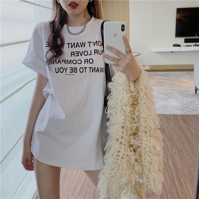 Women's Smiley Face Print Loose Short Sleeve Round Neck T-shirt - Casual Spring/Summer Top