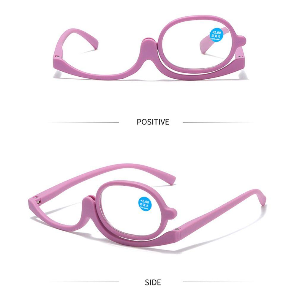 Очки вращающиеся очки для чтения макияжа +1.0~+4.0 диоптрии косметические очки для женщин