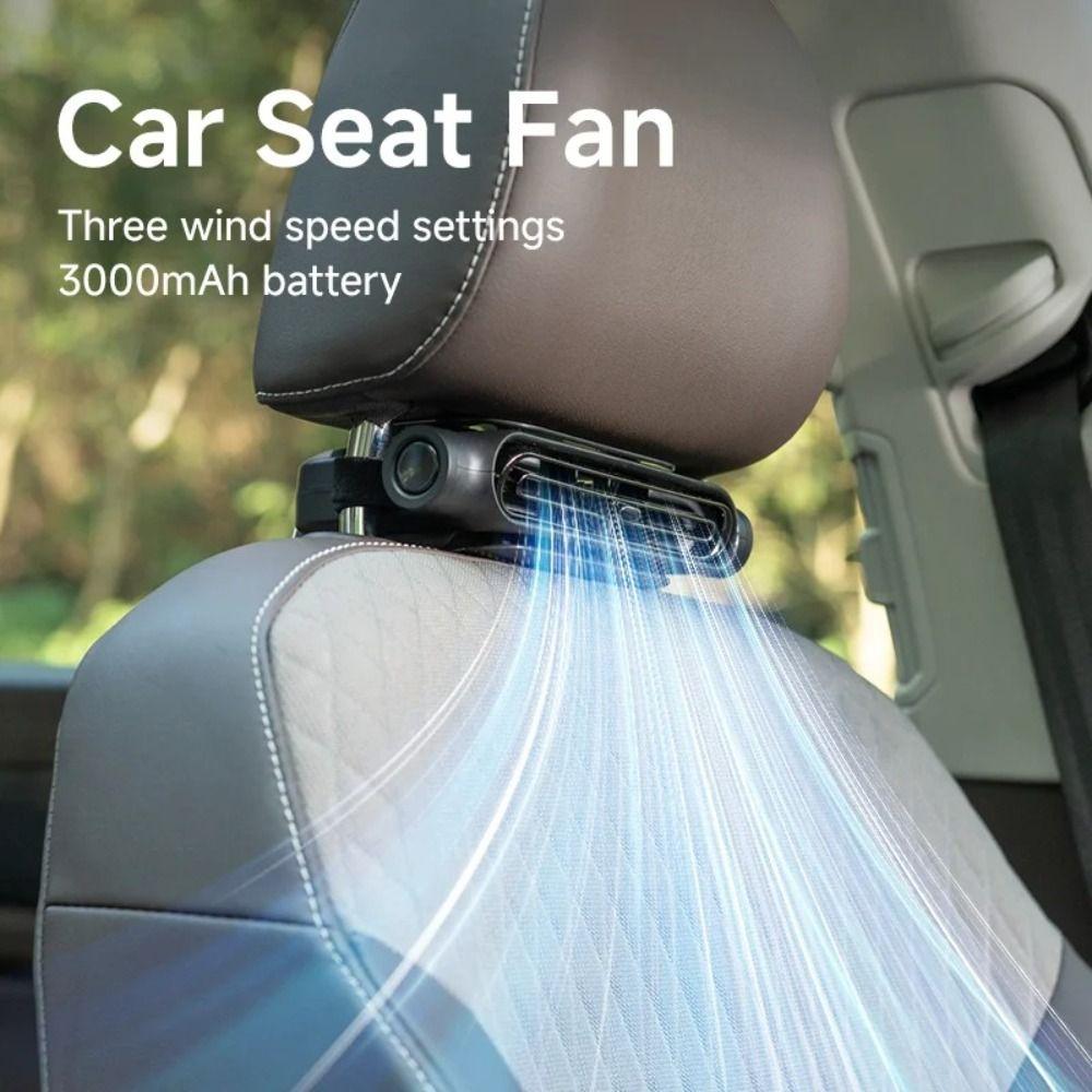 Safe Structure USB Plug-in Fan Soft Airflow Automobile Cooling Fan Air Circulation Fan Road Trips