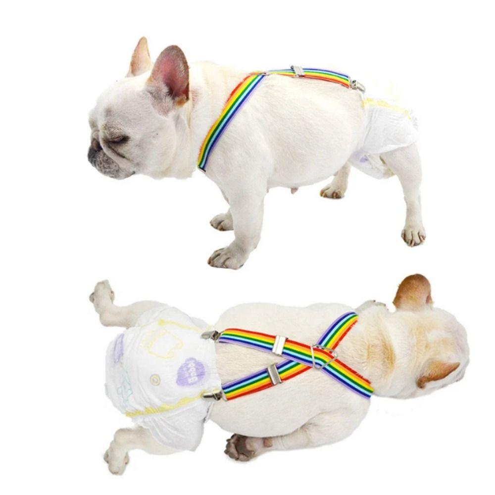 Эластичный ремешок-клипса для физиологических штанов для питомца, полиэстеровый держатель для подгузника для собаки, подтяжка, для дома/улицы