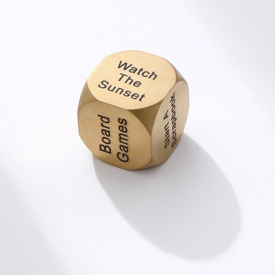 Дата Вечер Идеи Решающие Кости Портативные Нержавеющая Сталь Взрослые Пары Решающие Кости День Святого Валентина Годовщина Девушка Парень Муж Жена Подарок