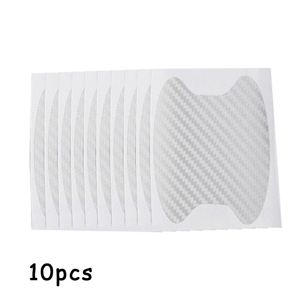 10pcs/Lot Universal Handle Sticker Car Door Handle Bumper Sticker Paper Protective Film Carbon Fiber Handle Wrist Bumper Sticker