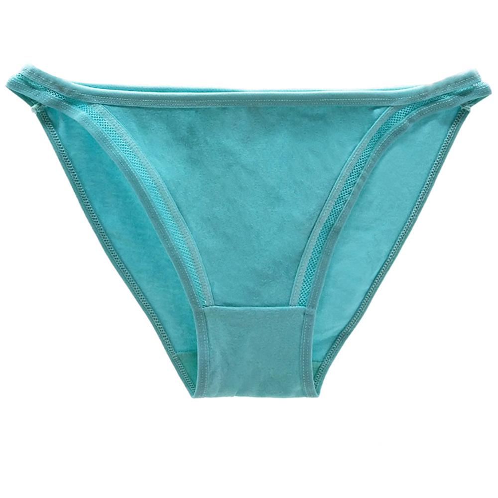 Sexy Briefs Cotton Basic Underwear Women Everyday Low Waisted Breathable Transparent Panties Ladies Knickers 6 PCS/Lot