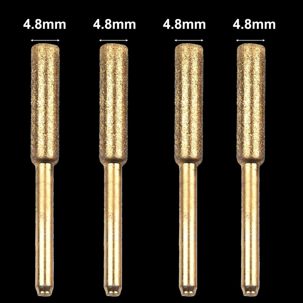 4 шт. Алмазные цилиндрические борфрезы для заточки цепей бензопилы
