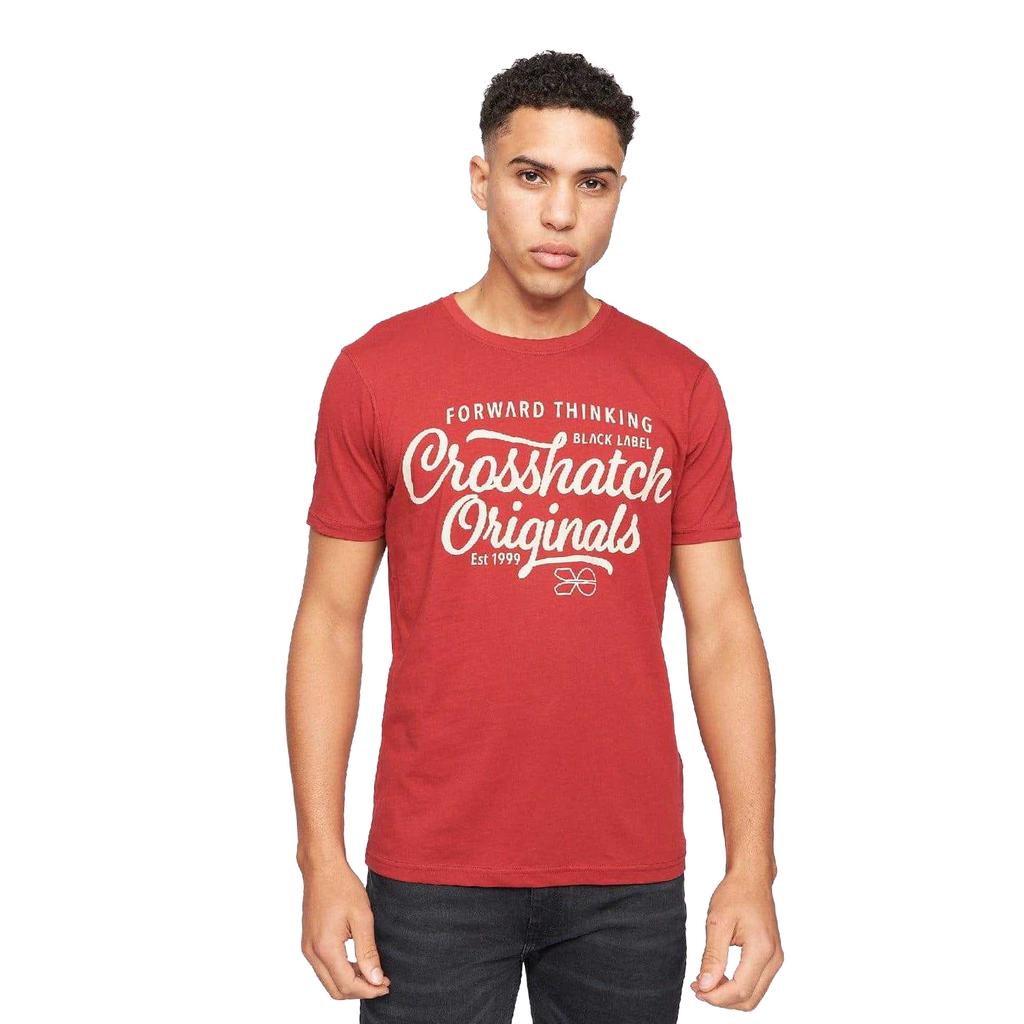 Crosshatch Mens Luckmoore Printed T-Shirt (Pack of 5)