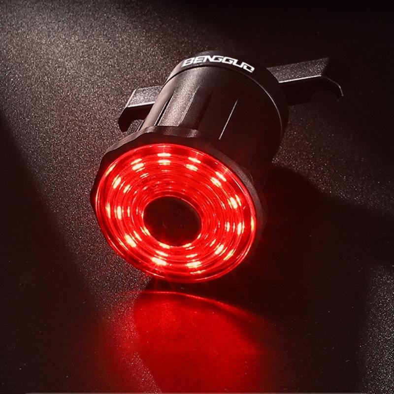 Высокоинтенсивный USB-перезаряжаемый велосипедный фонарь с датчиком задний фонарь велосипедный задний фонарь