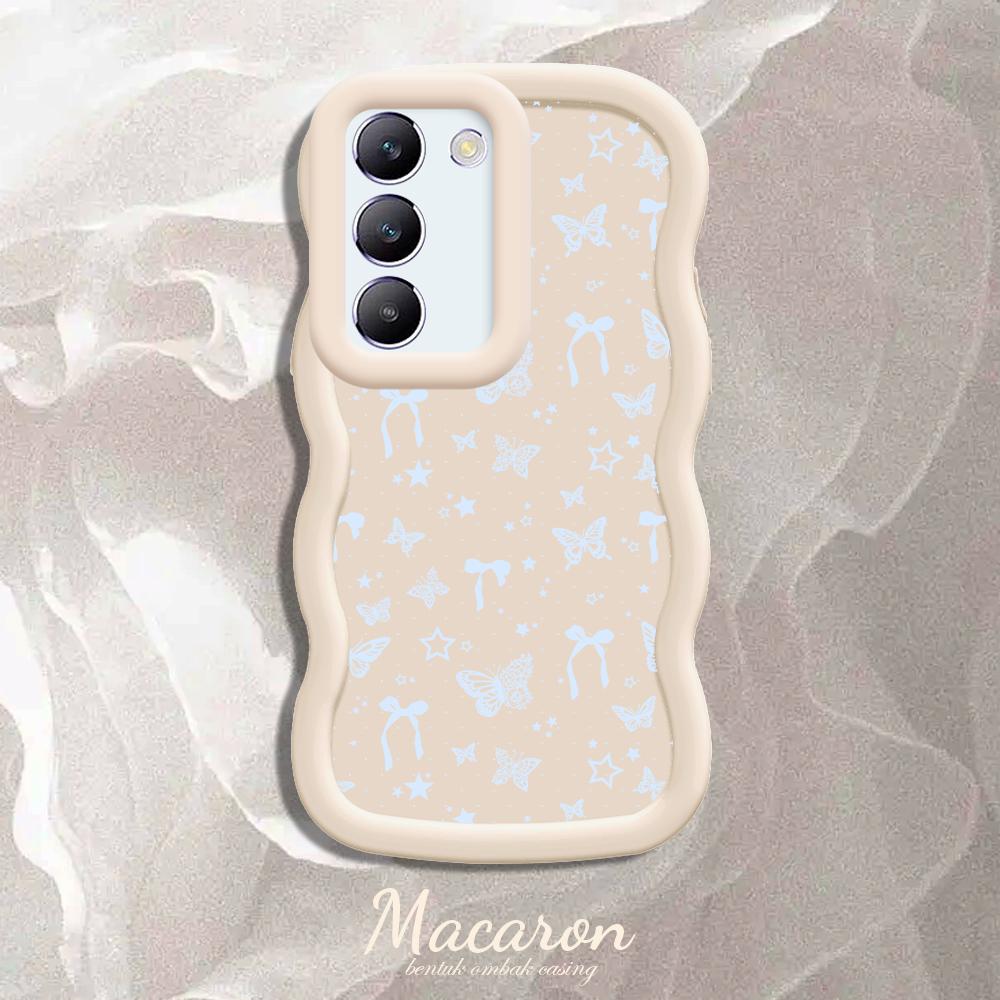 Окрашенный узор Big Wave Edge Мягкий силиконовый материал Macaron чехол для телефона противоударный защитный резиновый чехол для OnePlus Vivo Motorola Moto