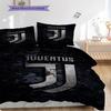 Juventus Football Club Emblem Bedding (1 * duvet cover + 2 * pillowcase, without core) Christmas birthday gift Bedding set Soft and comfortable