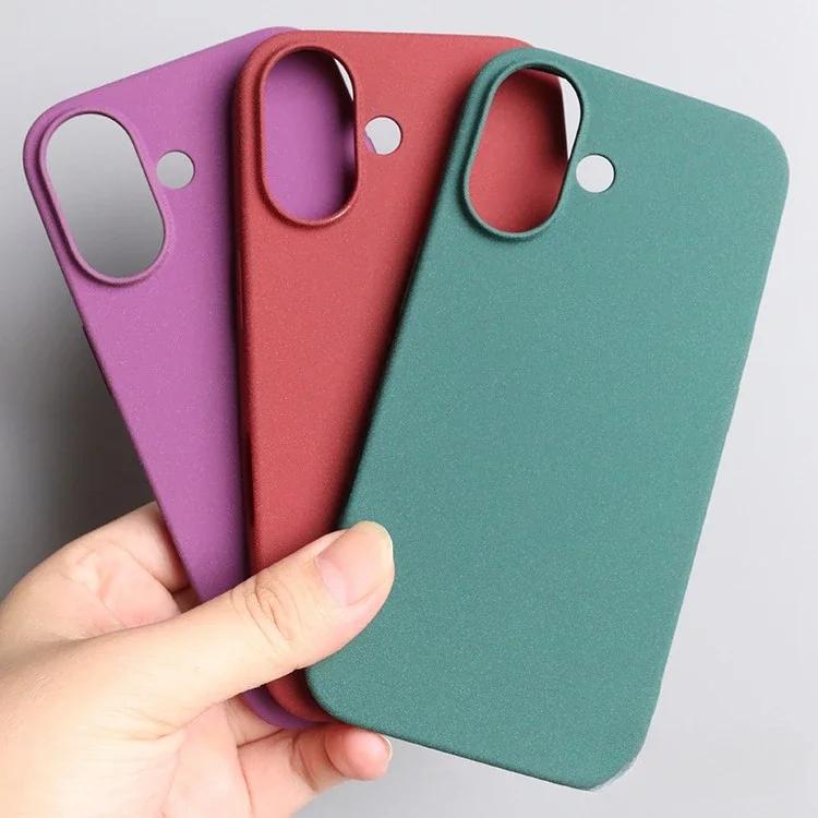 Ultra Thin Sandstone Matte Soft Case for Iphone 17 16 Pro Max 13 Pro 14 15 Plus Shockproof Silicone Bumper Cover Iphone 16 Plus