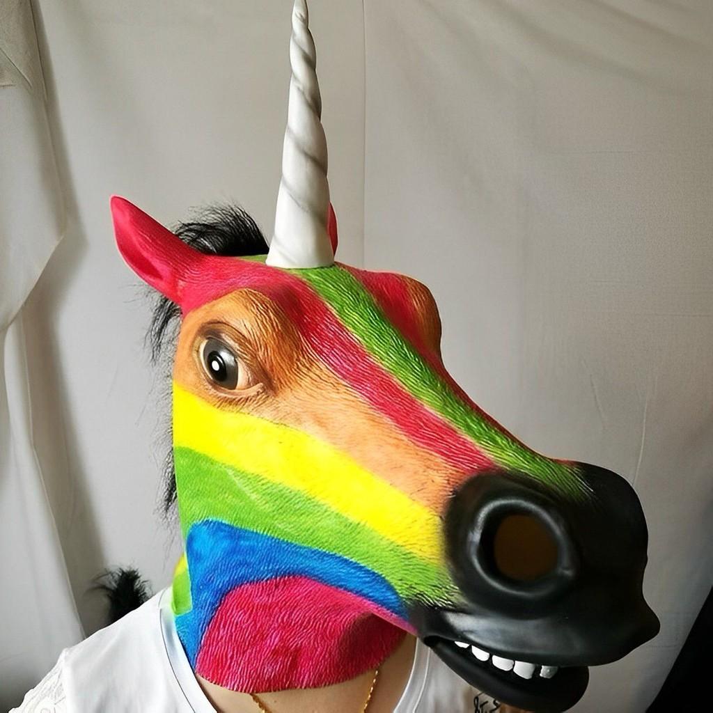 Horse Head Mask Halloween Cosplay Costume Accessory For Adults Scary And Realistic