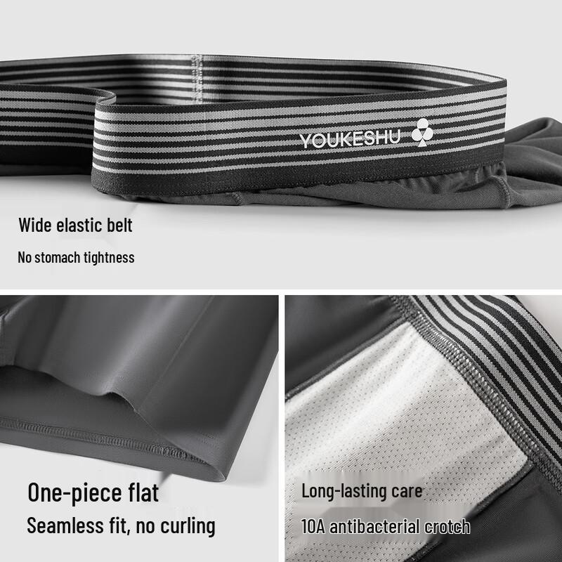 Youkeshu Мужские модальные трусы-боксеры, 3 шт.