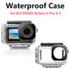 Водонепроницаемый чехол для DJI OSMO Action 5 Pro Подводный бокс для дайвинга для DJI Action 4 3 Защитная крышка для дайвинга Крепление Аксессуары