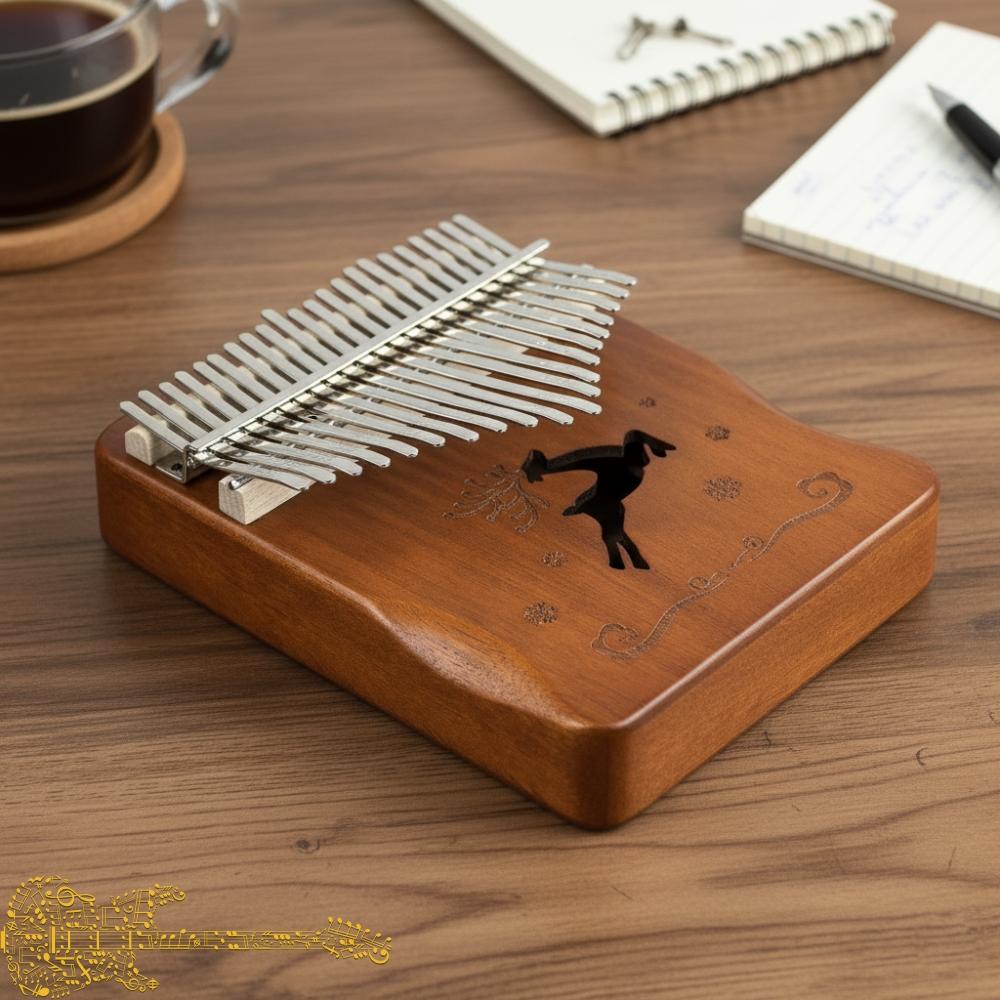 17-Tone Wooden Kalimba with Kira Accessories