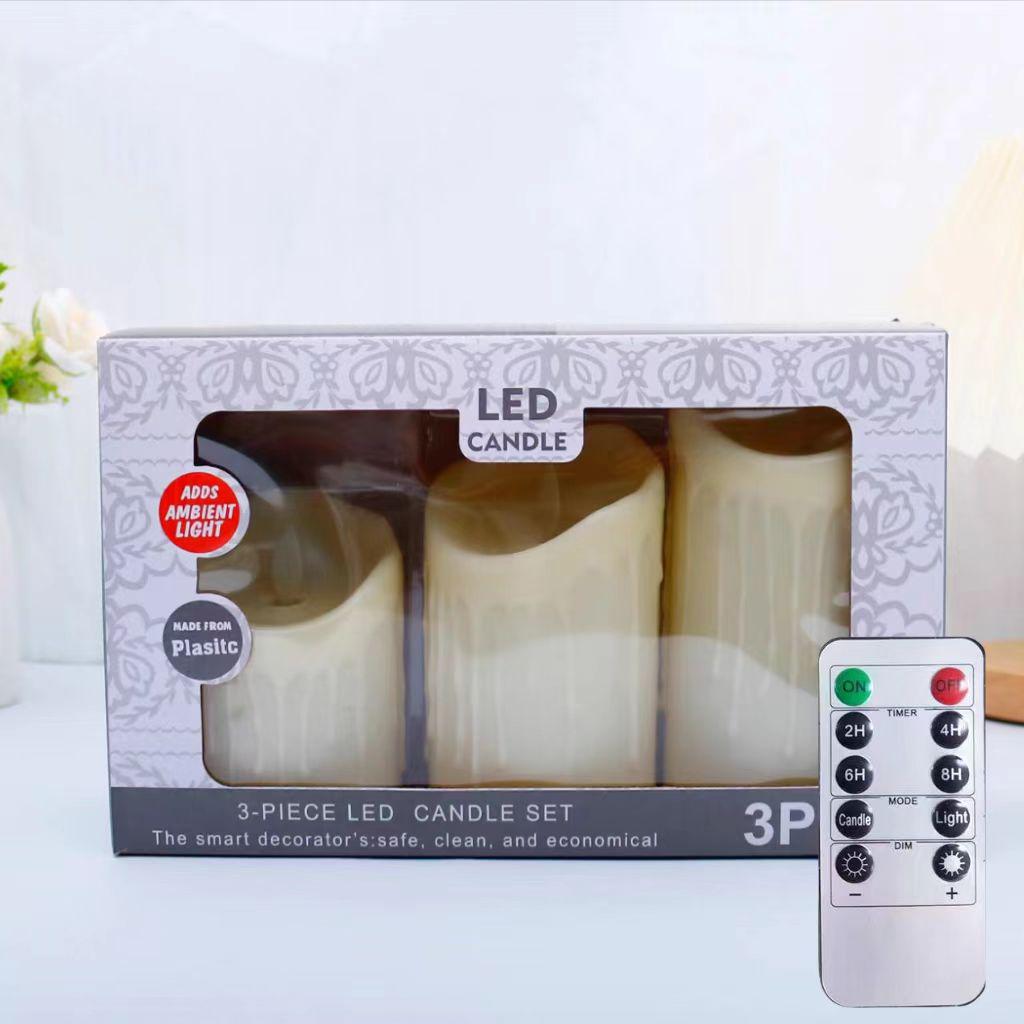 Светодиодный светильник-свеча с качающимся лицом и волнообразным ртом для свадьбы, дня рождения, Рождества, концертов