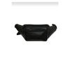 Black %genuine Leather Freebag Waist Bag