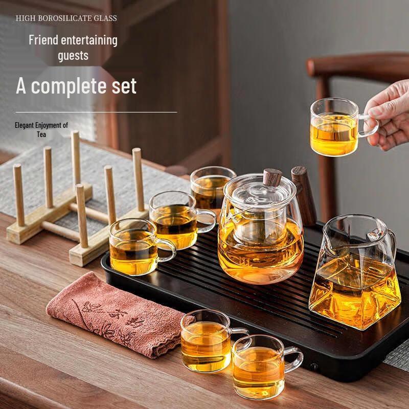 HANDUNYOU 11-Piece Glass Tea Ceremony Set