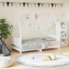 VidaXL Bed Frames for Children, Single Bed with Slat Base, Bedroom Furniture, Scandinavian, White 80x160 Cm 834505