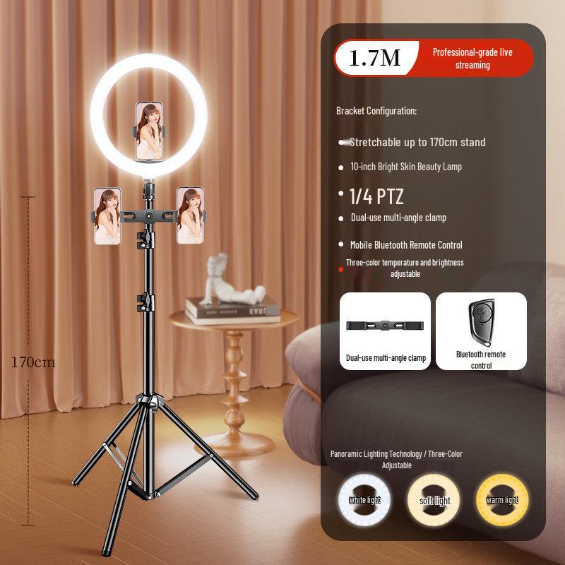 Desktop Fill Light for Streamers and Beauty Photography - Ideal for Indoor Selfies and Live Broadcasts