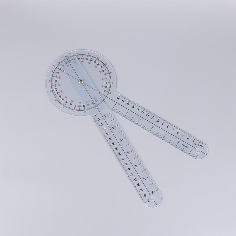 Калиброванный гониометр на 360 градусов, физиомедицинская линейка для измерения угла суставов