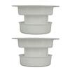 2PCS RV Plumbing Vent Caps Prevent Leaks Camper Roof Sewer Vent Cover Caps for Trailer 1 to 2‑3 8 Inch Pipes White