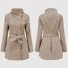 2021 European & American Autumn/Winter Women's Slim Long Sleeve Wool Coat