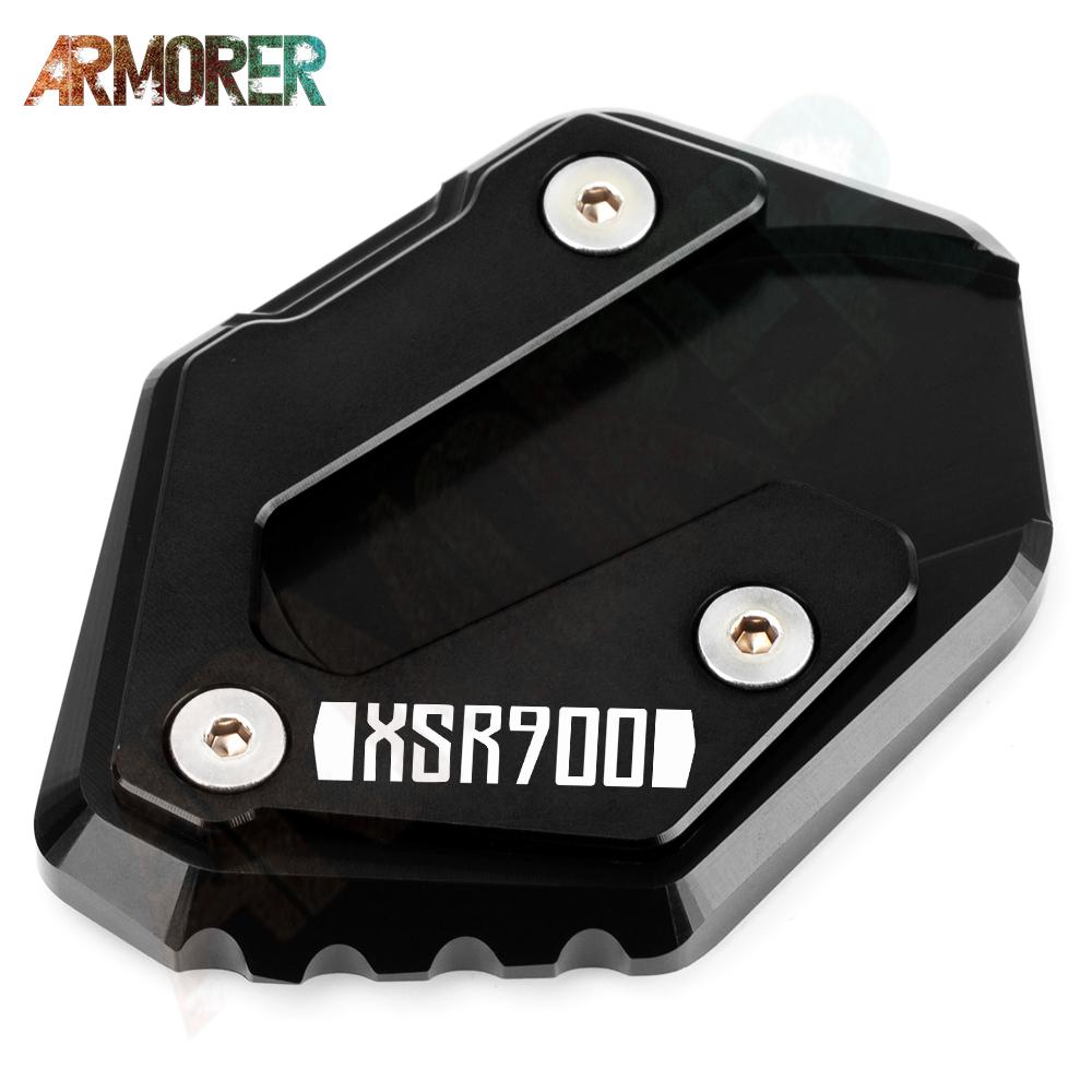 Для YAMAHA XSR900 XSR 900 CNC Kickstand Enlarge Plate Side Stand Extension Pad Motorcycle Accessories 2016 2017