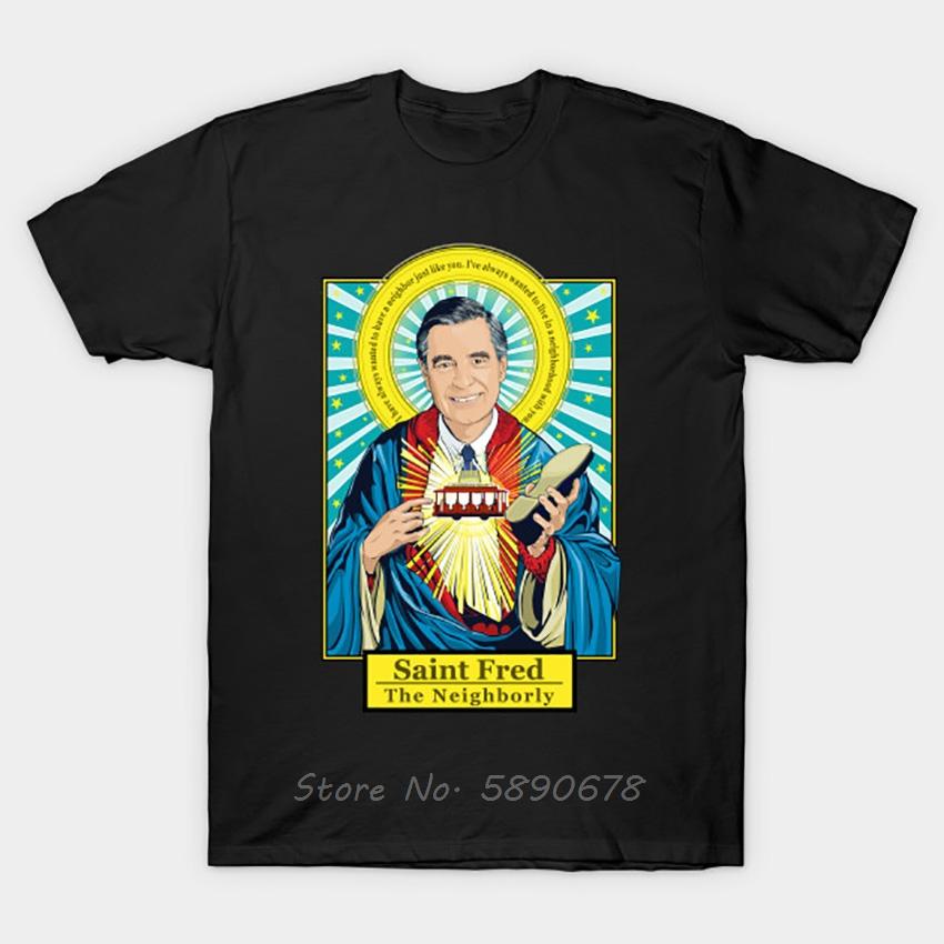 Saint Fred T Shirt Mr Rogers T Shirt Mr Rogers Tshirt Unisex Cotton Tees Tops Harajuku