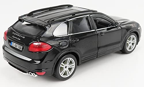 Bburago Porsche Cayenne Diecast Model Car 1/24 Scale CAYENNE Turbo 2010 (Black) [Parallel Import]