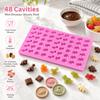 DIY Dinosaur Chocolate Mold 48 Cavity Jelly Fondant Mold Flexible Silicone Mold  Pastry Making