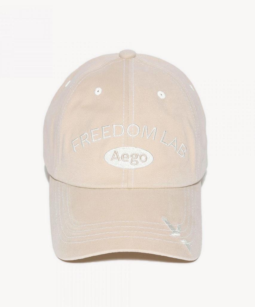 Кепка с логотипом AEGO FREEDOM LAB_Слоновая кость