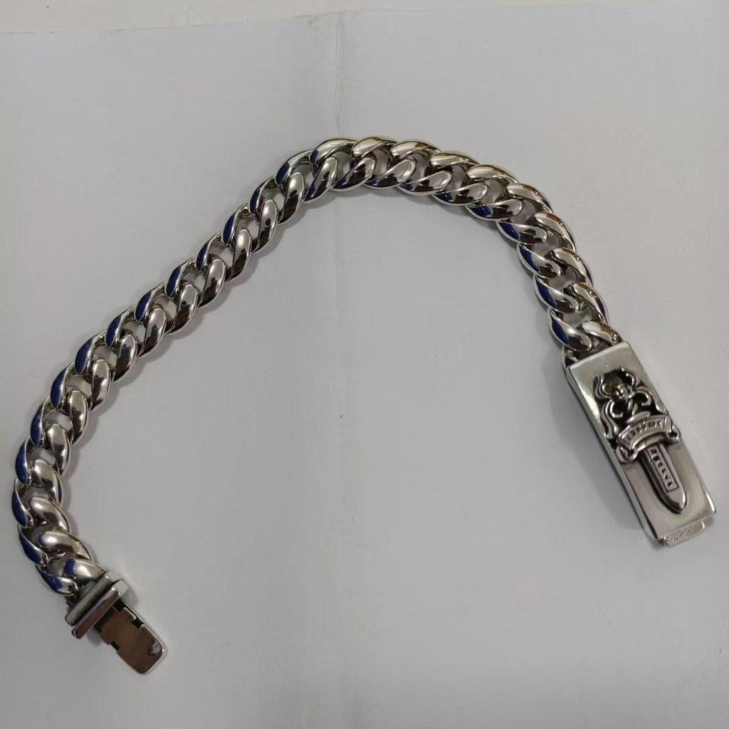 Браслет CH Trendy Retro с подвесками в виде игральных костей и креста, с бриллиантовыми, золотыми и серебряными акцентами