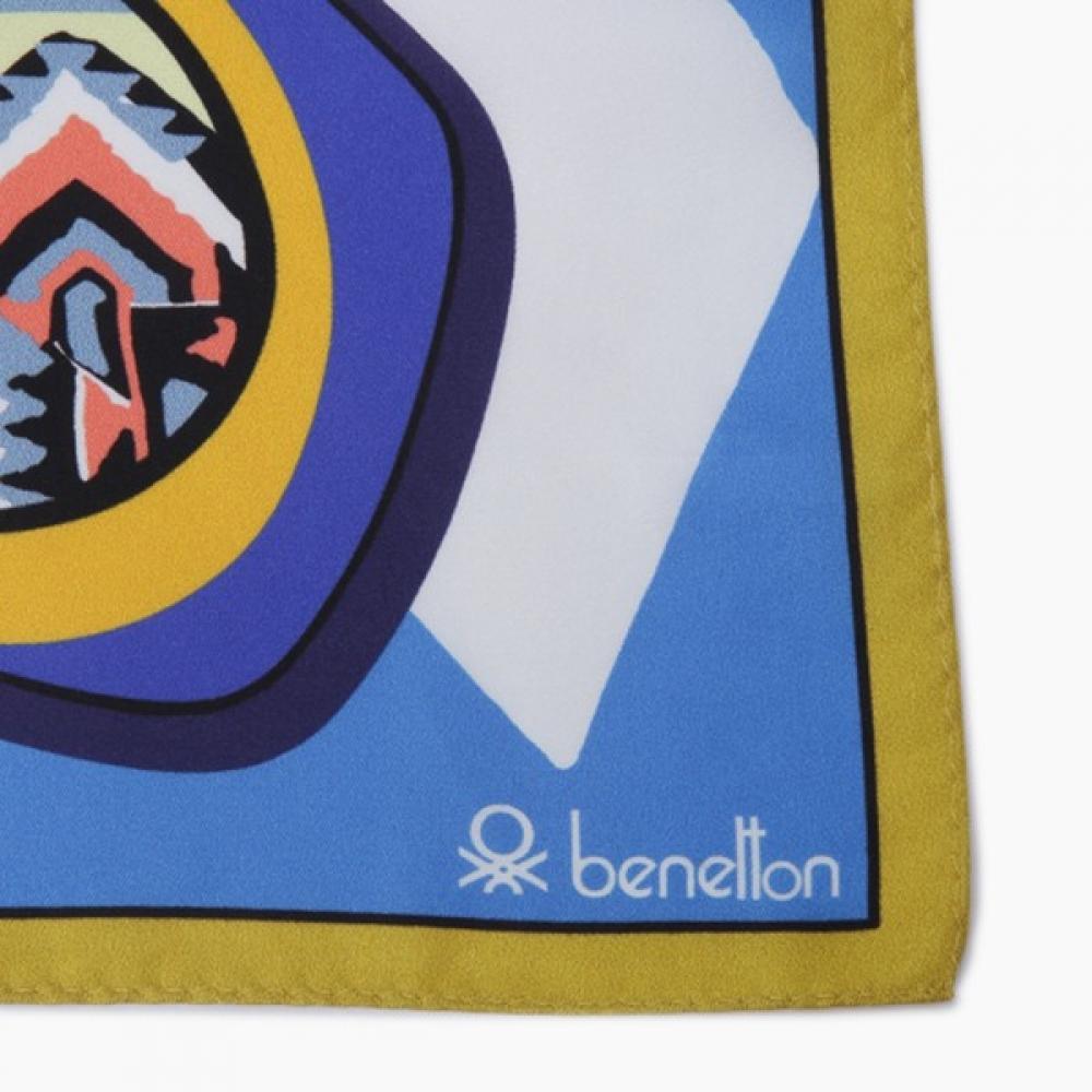 Benetton Маленький шелковый шарф с бабочкой Bcmfa4511