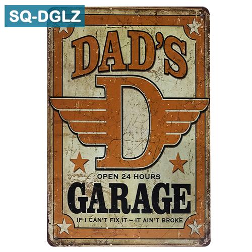 [SQ-DGLZ] Горячая MUSCLE CAR GARAGE Металлическая вывеска Магазин Настенный декор Оловянная вывеска Винтажные металлические вывески Домашний декор Живопись Таблички Художественный постер