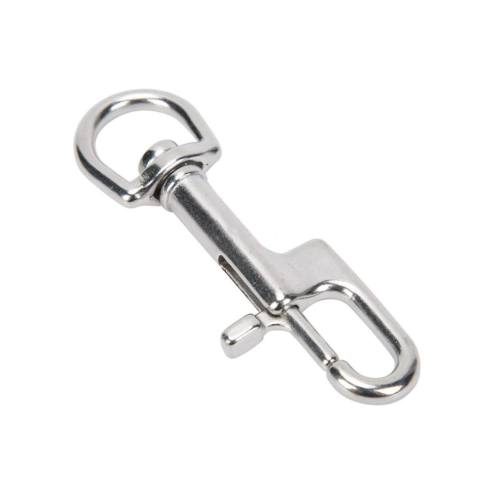 Swivel Eye Swivel Hook 316 Stainless Steel Spring Snap Hook D Ring Snap Marine Diving