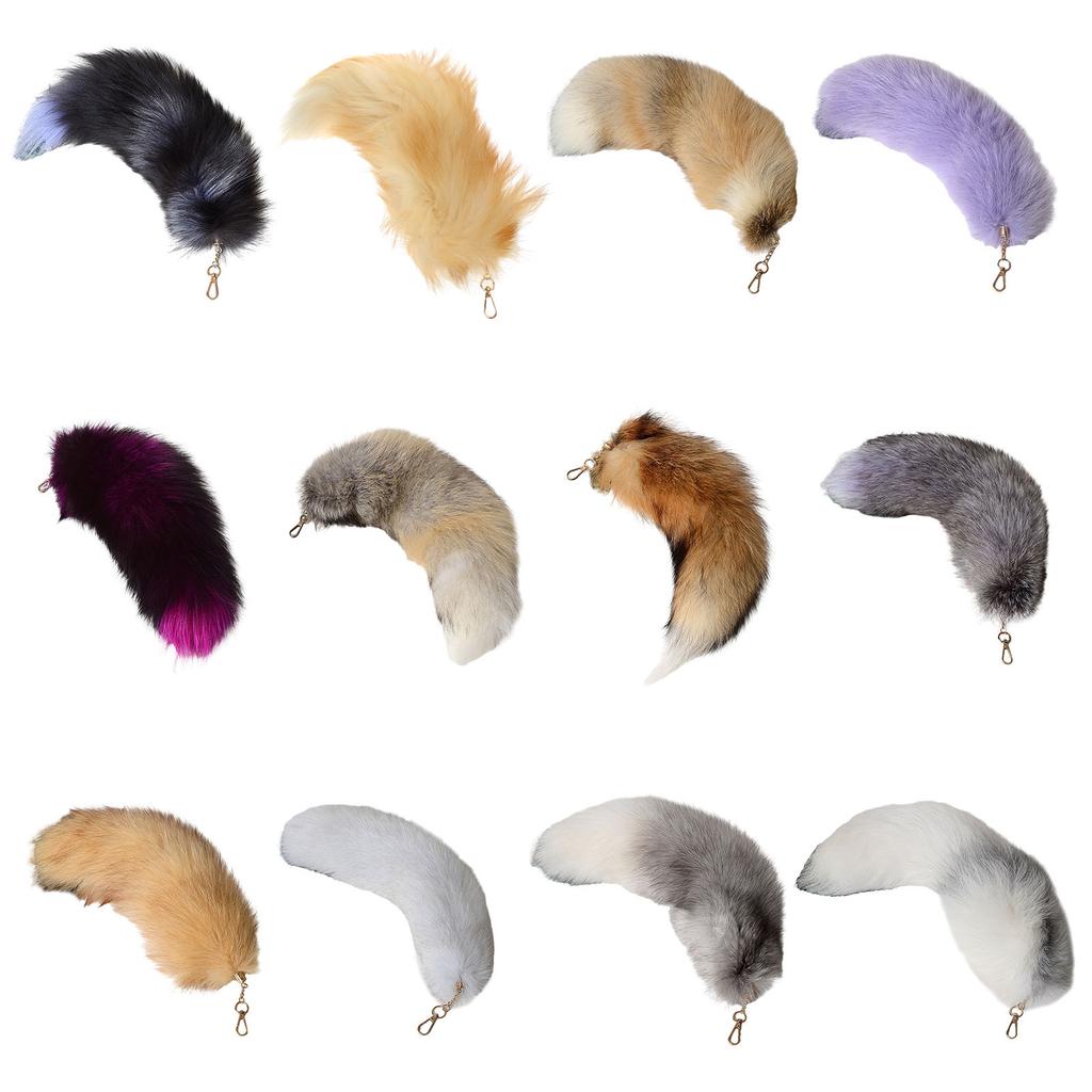 Милый брелок-подвеска для сумки с хвостиком, брелок для ключей, мягкий и нежный, аксессуар для ключей, подарок на рождественскую вечеринку для женщин