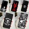 Rock and Roll Skull Cover For Samsung Galaxy S23 S24 Ultra S8 S9 S10 S22 Plus Note 10 20 Ultra S20 S21 FE Case