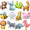 Animal Aluminum Film Balloon Leopard Sitting Giraffe Lion Crocodile Zebra Arrangement Party Decorative Balloon