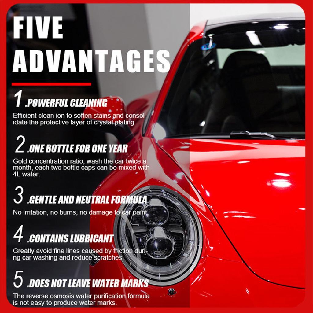 Водный воск для автомойки, высококонцентрированная пена, жидкость для мытья автомобиля, дезактивация краски, полировка, покрытие 100 мл