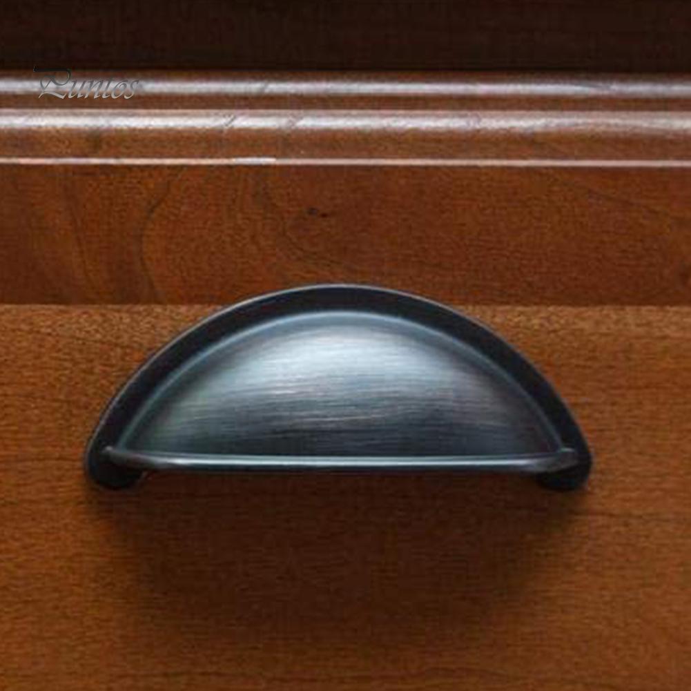 Puntos 12 шт./компл. винтажные металлические ручки для шкафа в форме ракушки, аксессуары для фурнитуры