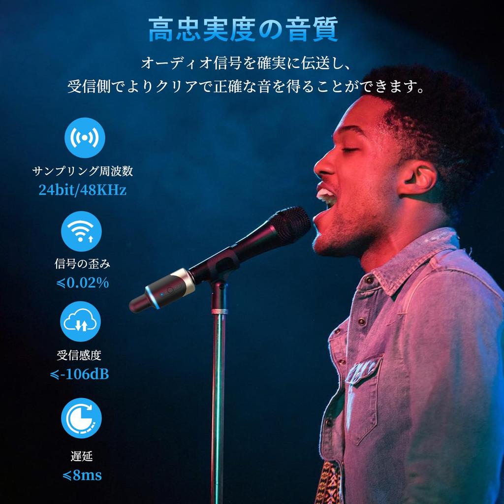 Беспроводная микрофонная система XIAOKOA с адаптером 6,35 мм, комплект передатчика и приемника, XLR, перезаряжаемая, беспроводное подключение микрофонов к микшерам/PA