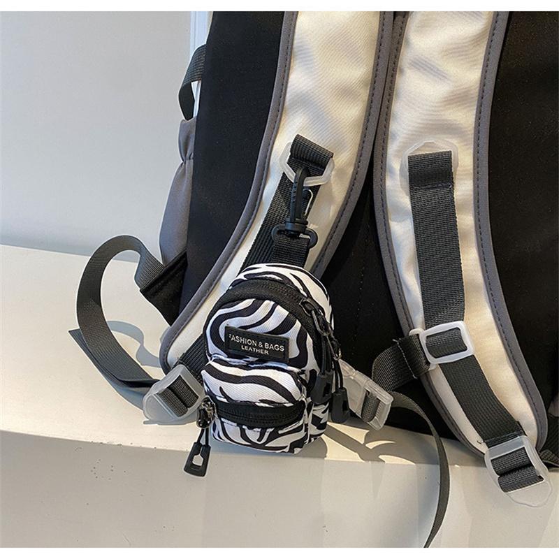 Женский милый мини-спортивный кошелек с принтом зебры, креативная сумка для ключей, универсальная маленькая подвесная сумка