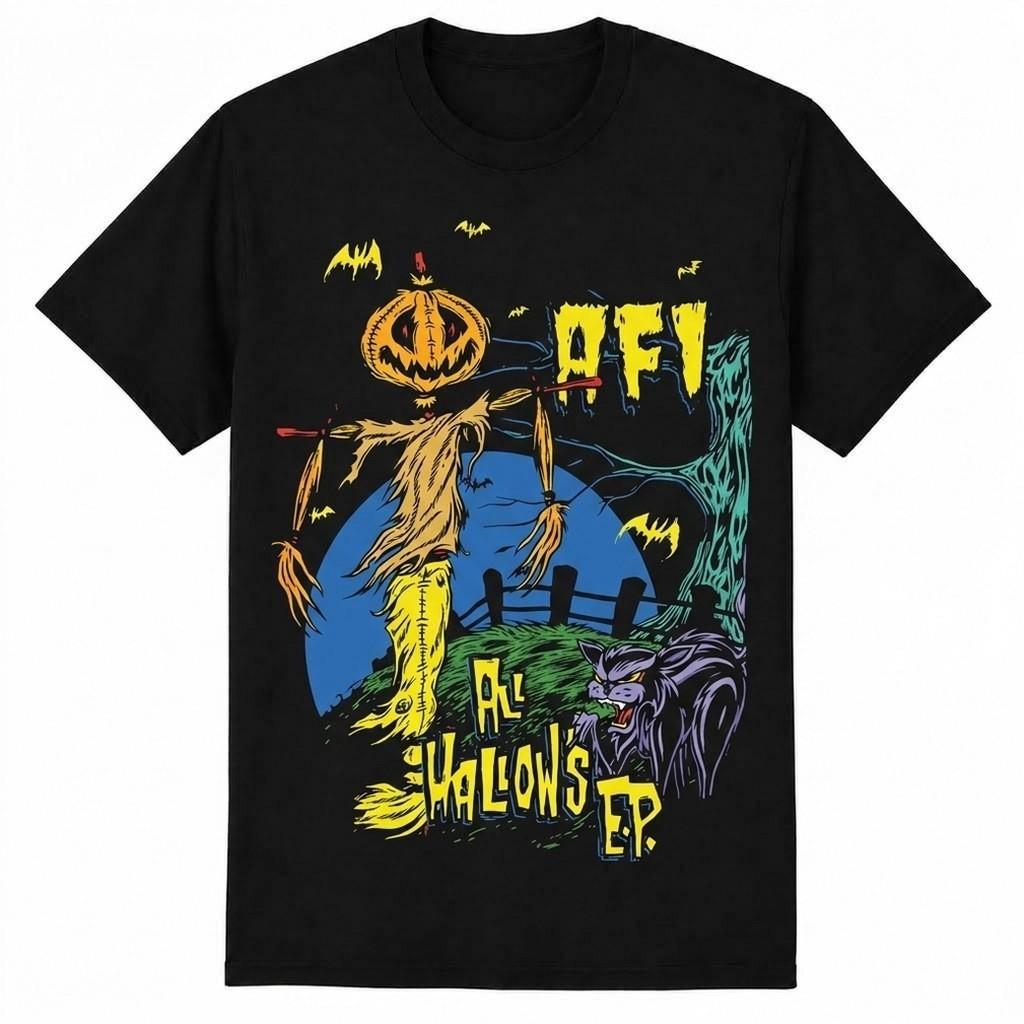 Halloween Pumpkin Moon Graphic Unisex T-Shirt S-5XL Reprint