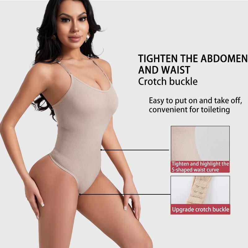Body-shaping Vest with Back Support and Thong-style Fastening Postpartum Slimming Bodysuit