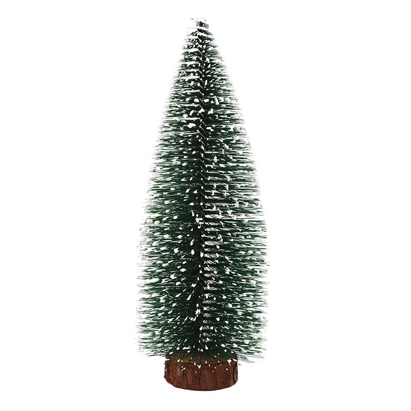 Green Snowflake Pine Needle Mini Christmas Tree - PVC Tabletop, Sizes: 10-30cm