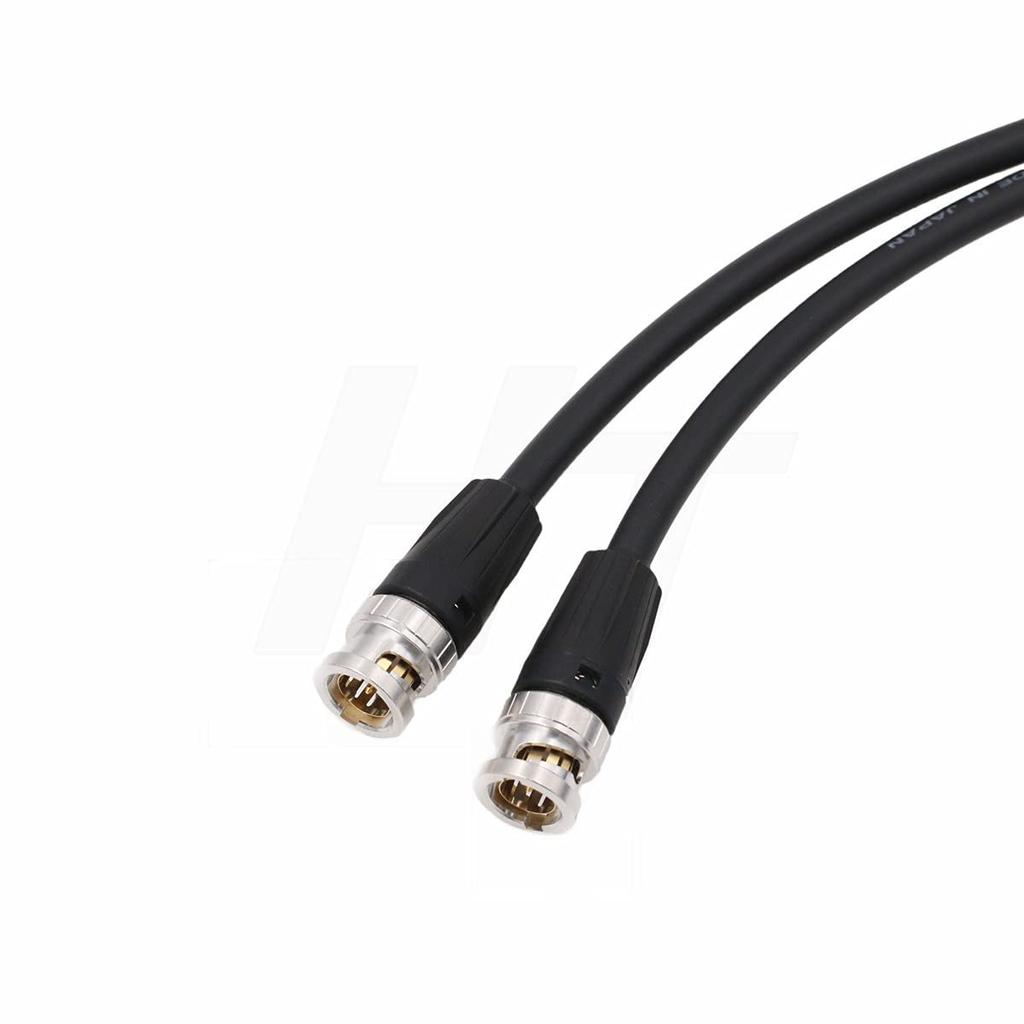 HangTon 12G SDI Video Cable 4K 60P BNC To BNC Canale 75 Ohm Coaxial Blackmagic Komodo Alexa Sony Atomos SmallHD Camera Monitor 1M LV-61S