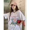 Casablanca 23 spring and summer new fantasy gate starry sky castle casa letter logo short-sleeved couple T-shirt