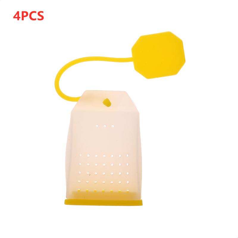 5Pcs Silicone Tea Infuser Bag Reusable Safe Loose Leaf Tea Bags Strainer Filter for Tea Drinker Utensils Tea Tools Kitchen Tools