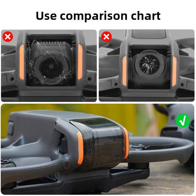 Подходит для защитной крышки объектива DJI Avata 2, защитной крышки подвеса самолета, аксессуаров с фиксированной пряжкой подвеса