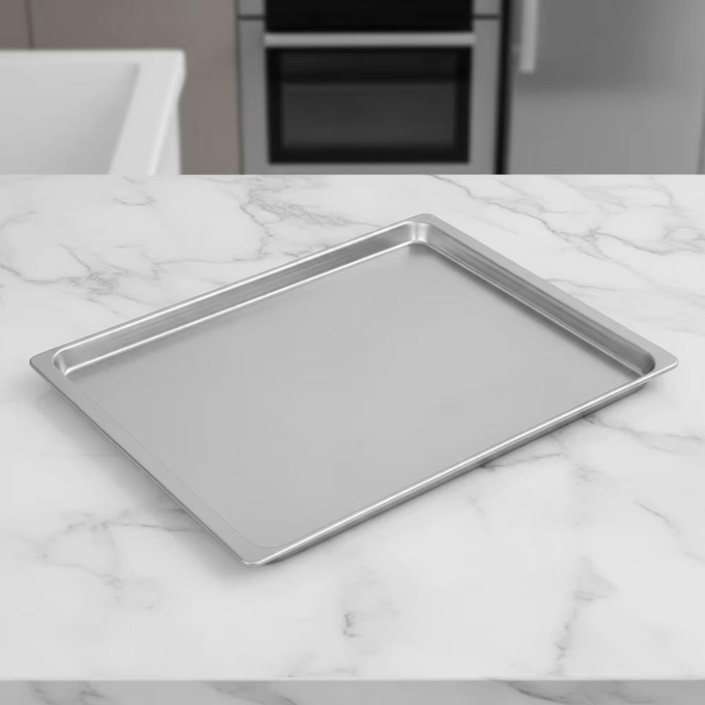 Rectangular Aluminium Zinc Zinc Alloy Baking Tray Non-stick Baking Pan Durable Oven Tray  Bread